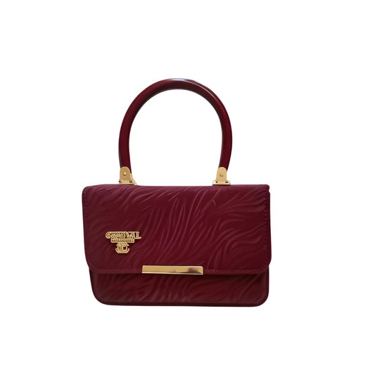 Crimson Luxe Handbag